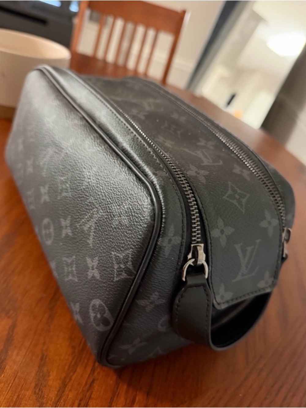 Louis Vuitton Gray Monogram Eclipse Canvas Toiletry Kit